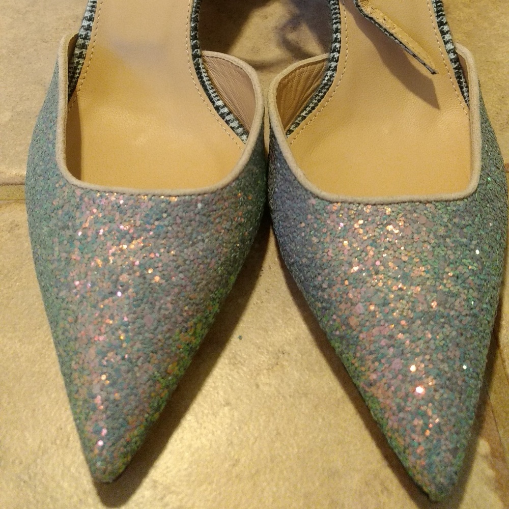 JCrew Avery Glittery Tweed Pumps
